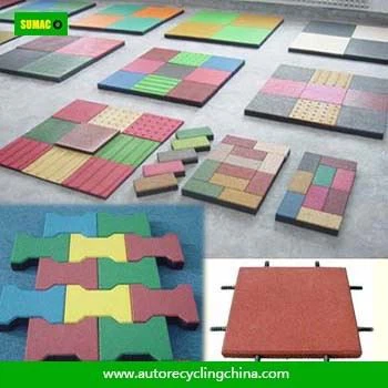Vulcanizing Rubber Floor Tile Making Machine