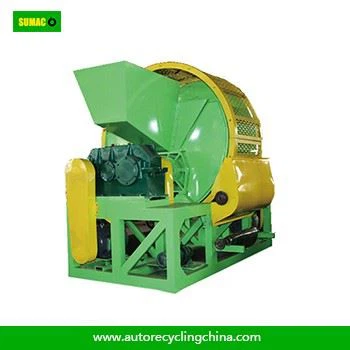 Scrapped Tire Recycling Shredder Equipment